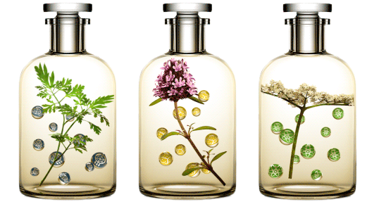 Animierte Joalis-Präparate in Apothekerflaschen
